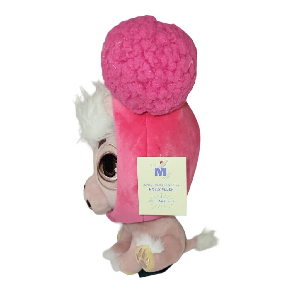 Makeship Plush Holly's Amazing Journey Pink Puppy Dog Stuffed Animal 243 2022 9" - Picture 3 of 14